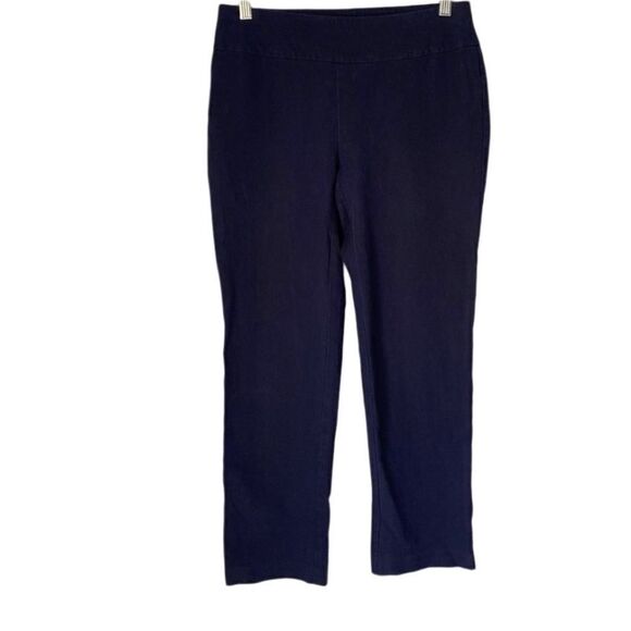 Chicos fabulously slimming women’s blue Capri pants/stretch/shaping s/2 - Picture 1 of 4